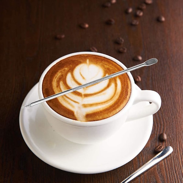 7-delt rengjøringsbørste sett, praktisk børste for rengjøring av kaffemaskin, kaffekvern og annet kjøkkenutstyr