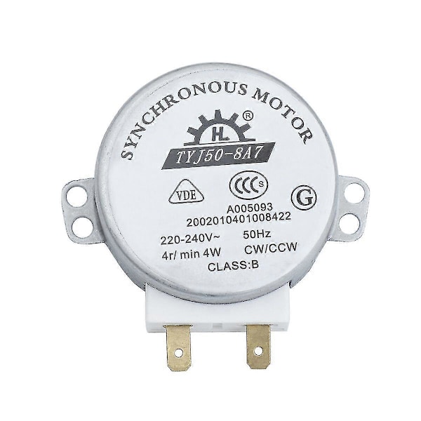 Tyj50-8a7 Ac -240v 4rpm 4w Cw/ccw Miave Uunin Pyörivä Synkronimoottori