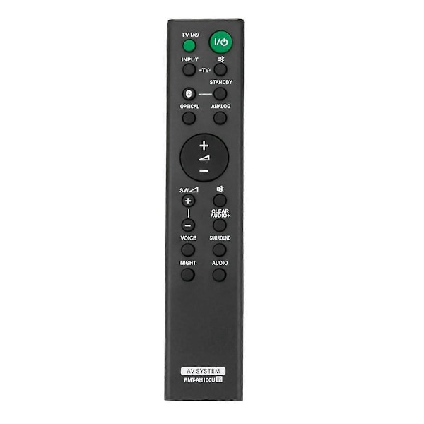 -AH100U Ersättningsfjärrkontroll för HT-CT180 SA-CT180 HTCT180 SACT180 Sound Bar Ljudsystem