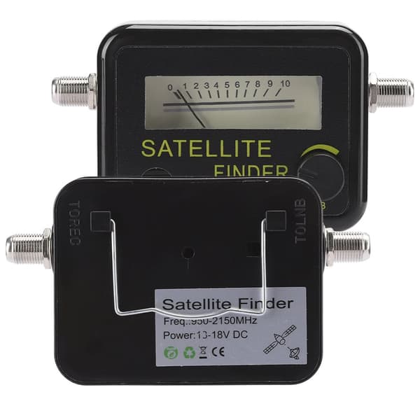 Sensitive Satellite Finder with Digital Display - Black