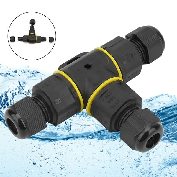 IP68 Waterproof T-shaped 3-Pin Junction Box for Underground Cable Sleeve Connector