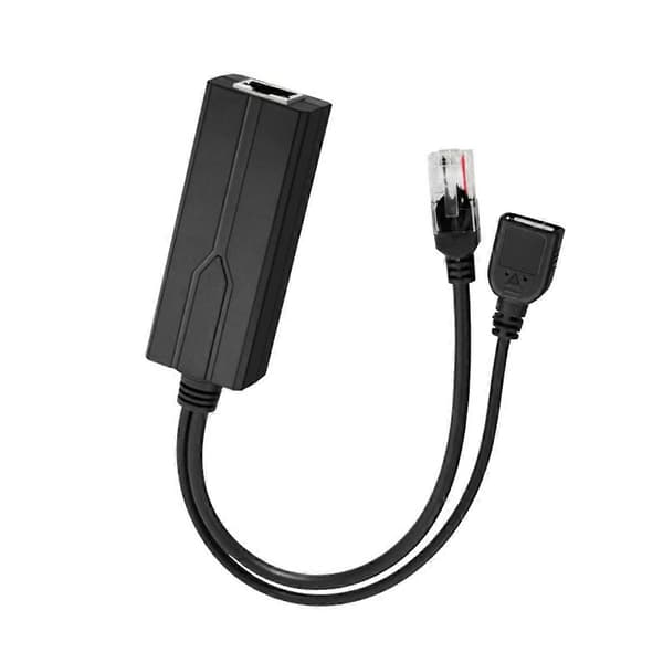 48V til 5V USB Interface PoE Splitter Ethernet 802.3Af/At PoE Strømforsyningsmodul til IP-kamera Elec