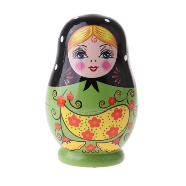 Hengxin-5st Trä Matryoshka Ryska Dockor - Vinterflicka chiwanji