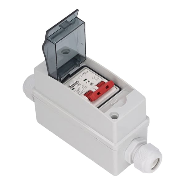 DC Circuit Breaker IP65 Waterproof DC Disconnector for Solar Systems 2P 1000V 16A