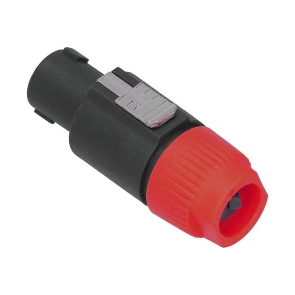 4-pack Twist Lock högtalarkabelkontakt, CNL4FC (röd)