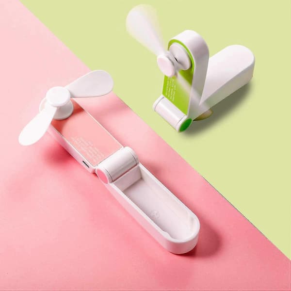 Mini Elektriske Håndholdte Vifter (rosa)