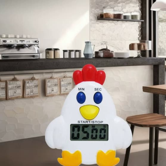 Rolig magnetisk kökstimer, tuppformad (kyckling) magnetisk kökstimer