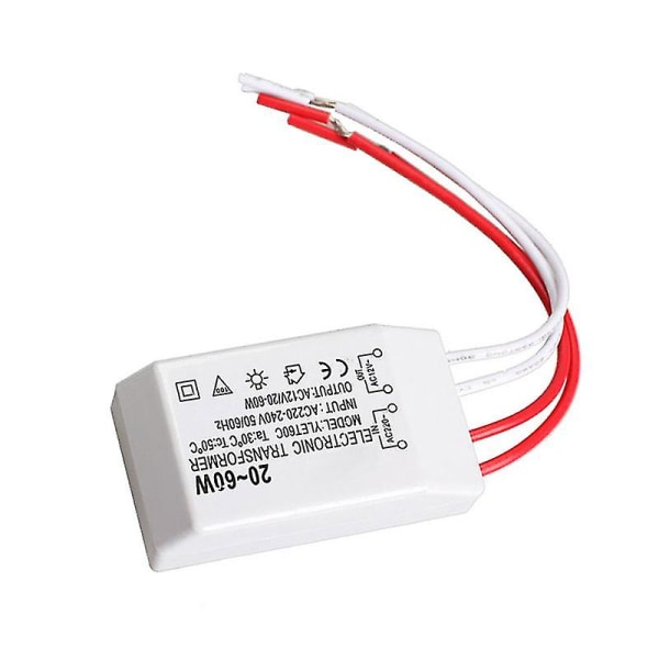 20-60w 12v Halogenlampa Elektronisk Transformator Spotlight Adapter Enhet