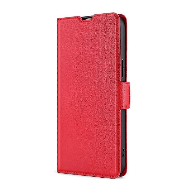 För Alcatel 1X 5059A 5059D Ultratunn Spänningssidospänne PU + TPU Läder Telefonfodral