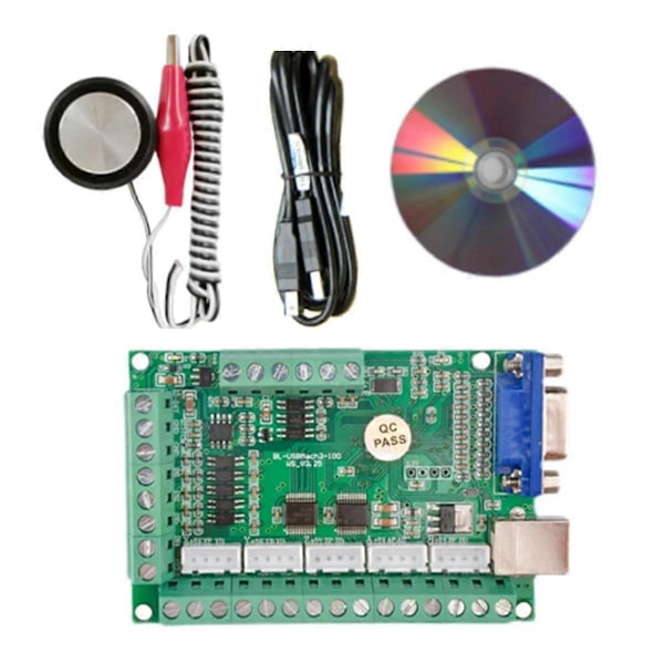 Mach3 V3.25 USB Driver Bevægelsesstyring 5-akset CNC-kort Z-værktøjsindstiller til CNC-fræser Skæring Engr