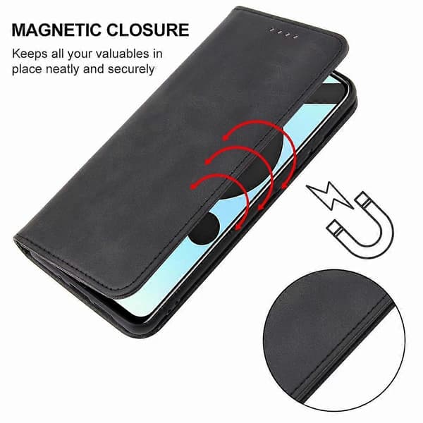 Magnetiskt läderfodral för Realme 6i Indien