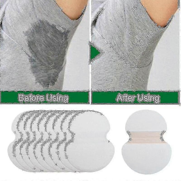 100 Pack Svettskydd Under Arm Aoeoun Armhåla Pads Engångs Svettig Sommar