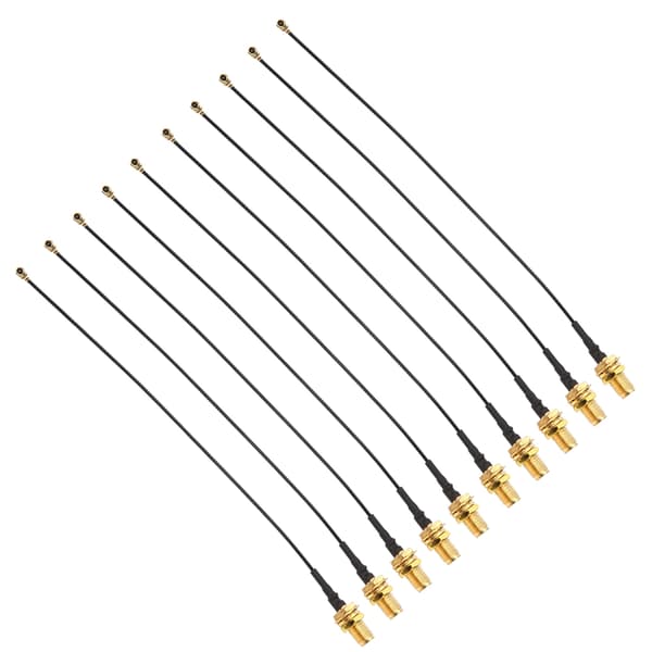 10 pcs RF Adapter Pigtail Cable IPEX to SMAk U.FL Antenna Feeder 15 cm Jumper Cable for Facial Recognition Module