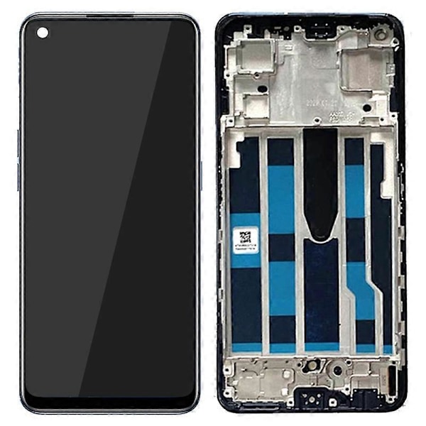 For Oppo Reno7 5G (Global)/Find X5 Lite Grad C LCD-skjerm og Digitizer-enhet+Ramme Del