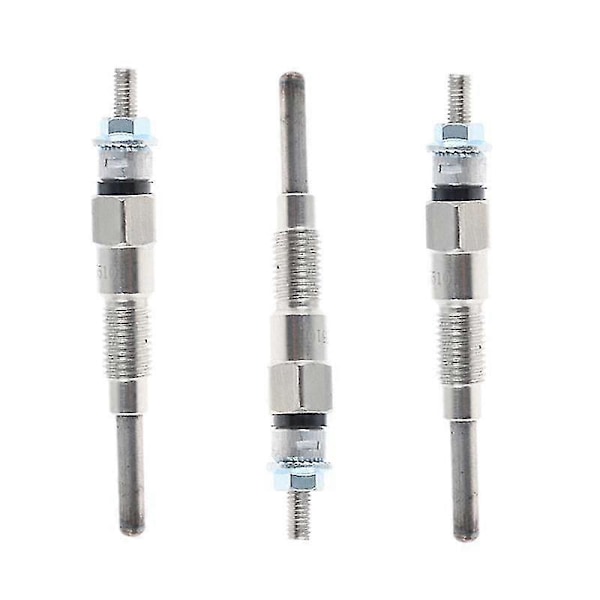 3 stk. motorvarmer gløderør 8 mm til traktor B21 B1700D B1700E reservedelsnummer 16851-65512 16851-65510