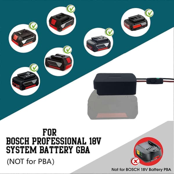 Højkvalitets batteriadapterkonverter til Bosch BAT-serien 18V lithium
