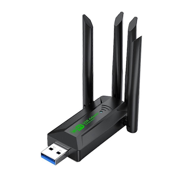1200Mbps Dobbelt Bånd USB3.0 Wifi Adapter 2.4GHz 5GHz WiFi Adapter med 4 Antenner PC Mini Computer Net