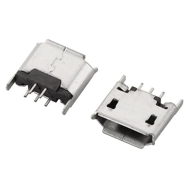 10 st Micro USB Typ B 180 Grader DIP 5-stifts Honkontakt för PCB-lödning