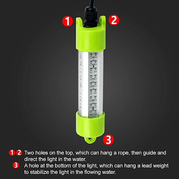 45W DC 12V Super Bright LED Fisketiltrækkere Undervands Dock Natfiskeri Lys Lokkemad
