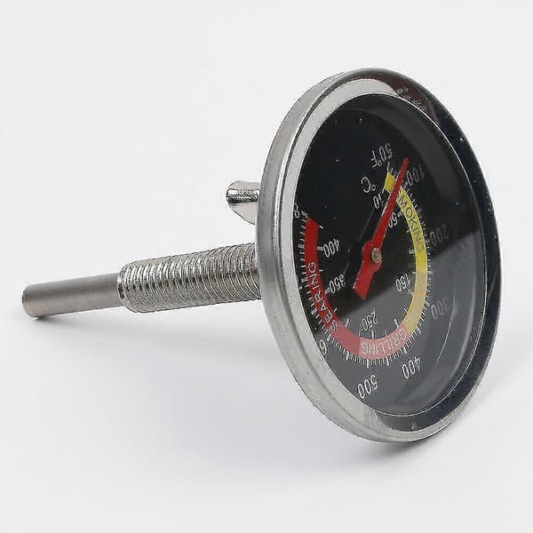 BBQ-termometer i rustfrit stål med temperaturmåler 50-400 Rustfrit stål bimetal ovntermometer til BBQ