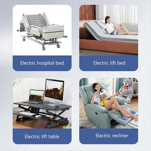 Elektrisk Recliner-brytare, Elektrisk Soffa-kontroll Svart 4-knapps 5-stifts, Recliner-handkontroll Sängfjärrkontroll Universal Ersättning