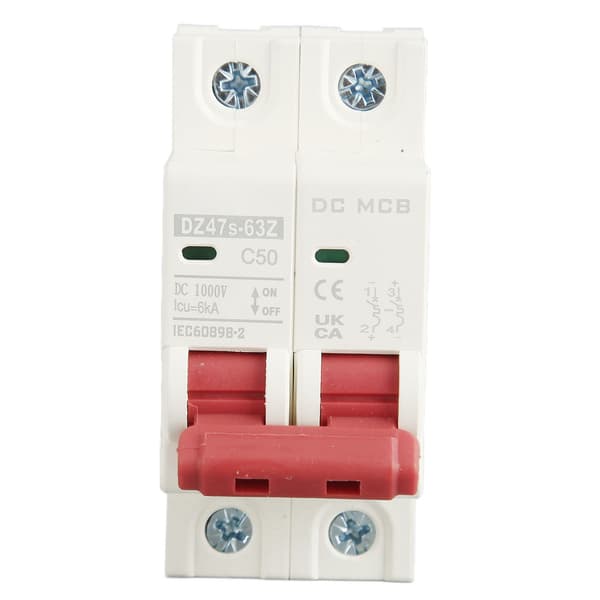 DC-afbryder 6000A brydeevne kortslutningsbeskyttelse PV-afbryder 2P 50A 1000V