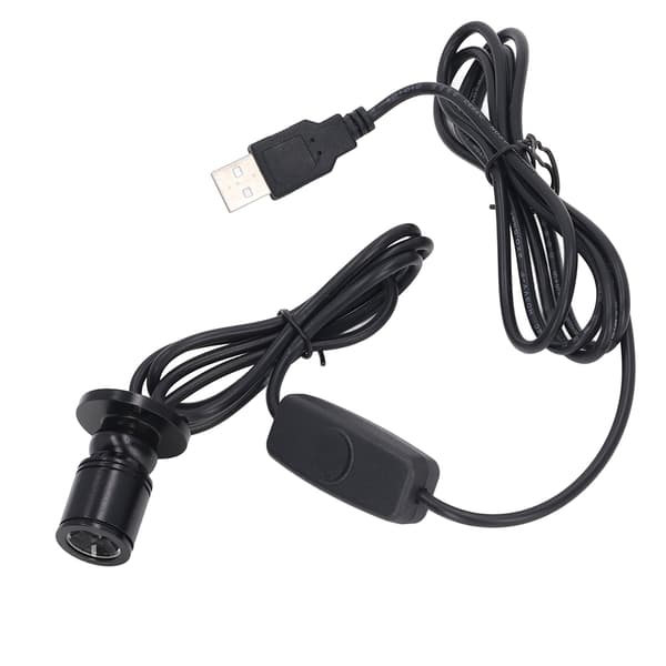 5V USB Dæmpbar Mini LED-spotlight, 2m Kabel, Lyst 6000K Koldt Hvidt til Vitrineskabe, Smykkeskabe, Veranda