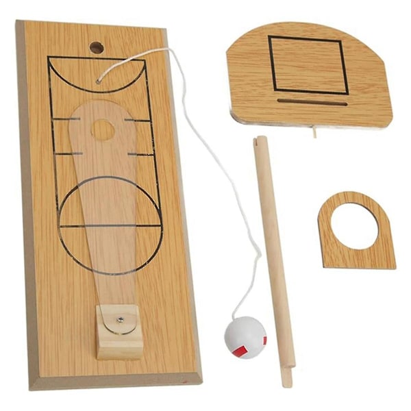 Trä Finger Basketboll -spel, Mini Bord Basketboll Spel, Rolig Basketboll Spel, Sport Leksak Presenter För Barn