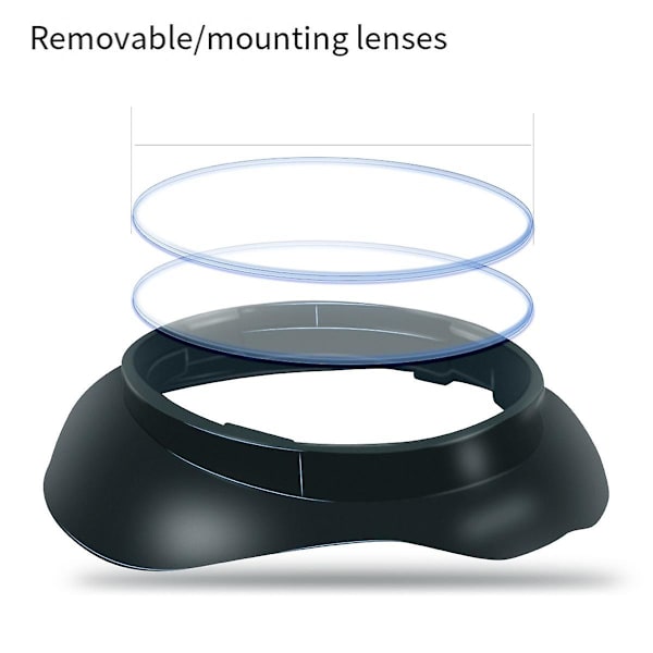 För 3 VR Magnetiska Glasögonlinsramar Snabb Demontering Klämma Lins Skydd för (Utan Lins)