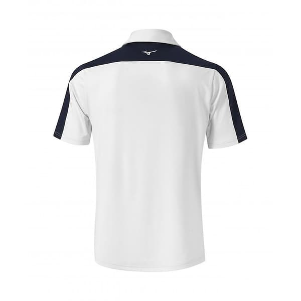 Miesten Mizuno Comp Trim -poolopaita - Valkoinen