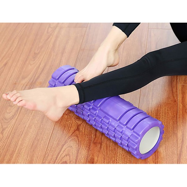 Medium Density Round Foam Roller 10 x 30cm, Deep Tissue Massage Tools for Physical Therapy Massage, Help Back and Leg Muscle Recovery, Release Myofasc