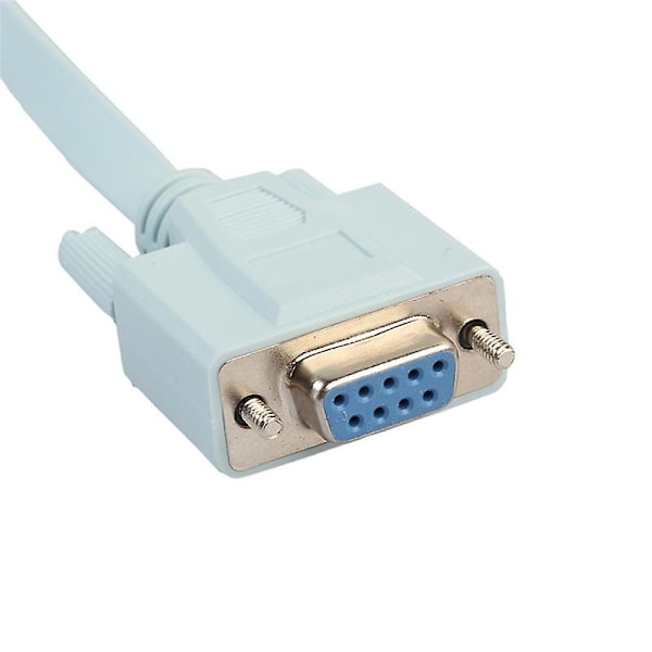 USB-konsolikaapeli RJ45 Cat5 Ethernet - Rs232 DB9 COM-portti sarjanainen naaras rollover reitittimet verkkoadapterikaapeli 1,8 m