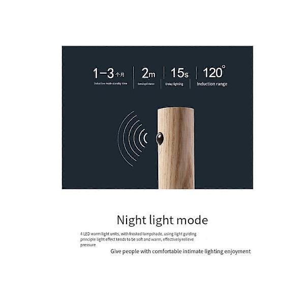 Trådløs Magnetisk Væghængt Korridor LED Lys Auto Sensor Bevægelsesdetektor Lampe Intelligent Sens