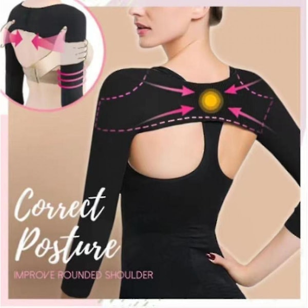 Overarmsformer Post-Kirurgisk Slankende Kompresjonsermer Holdningskorrigerende Topper Shapewear for Kvinner YX[