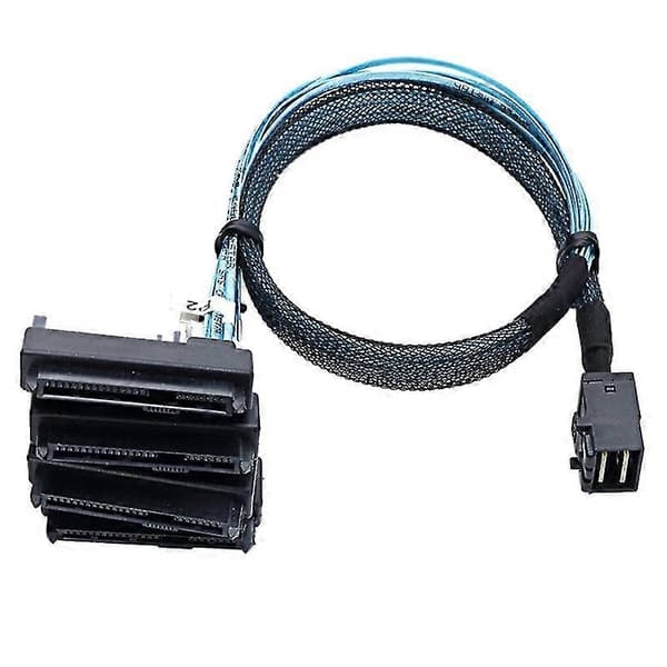 SAS SFF-8643 til 4X29Pin SFF-8482 Harddisk Serverkabel 3.33TF/1M