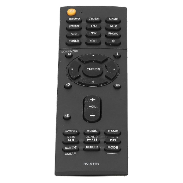 RC911R Fjärrkontroll Ersättning för Onkyo TXRZ810 TXNR575E oVideo Receiver