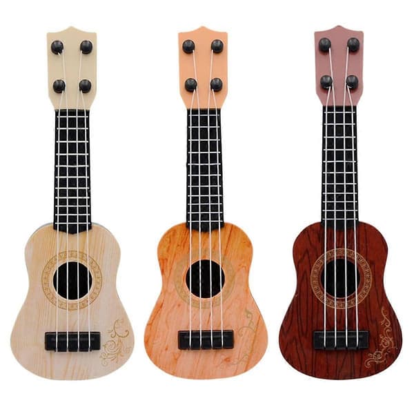 Kaffe Barn Klassisk Ukulele Gitarr Leksak Tidig Utbildning Liten Gitarr Festtillbehör Justerbar