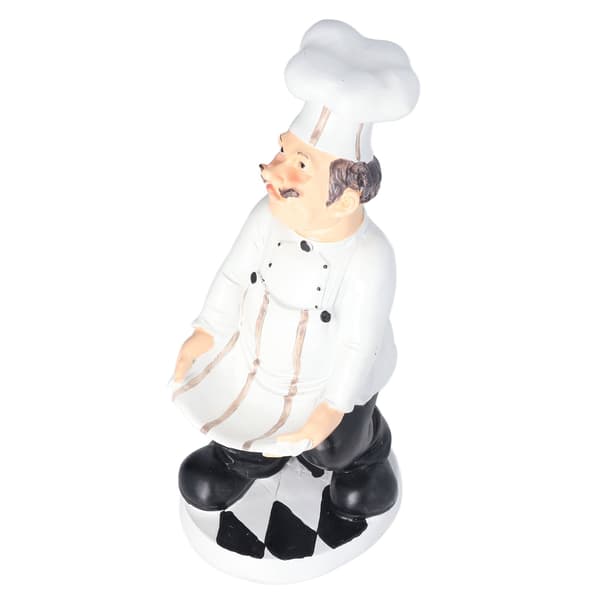 Chef Figurine Rustic Country Style Decorative Statue for Restaurant, Cafe, Kitchen Counter