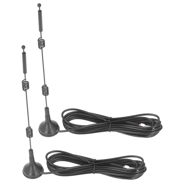2-pack 2,4/5,8 GHz WiFi-antenn magnetisk koppar 12dBi hög förstärkning SMA hane för router