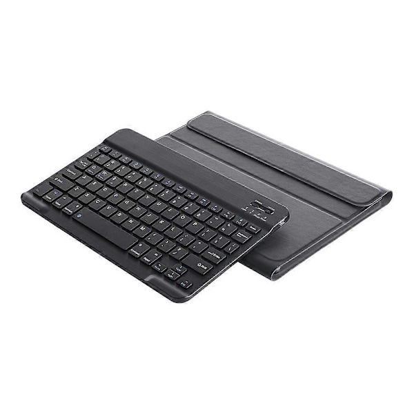 DY720 Galaxy Tab S5e T720 / T725 -mallille irrotettava muovinen Bluetooth-näppäimistö nahkaisella tablettikotelolla ja pidikkeellä (musta)