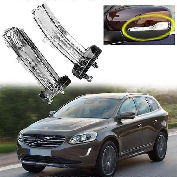 Bakspejl Blinklys til XC60 2013-2017 LED Indikator Blinker Repeater Signal Lampe