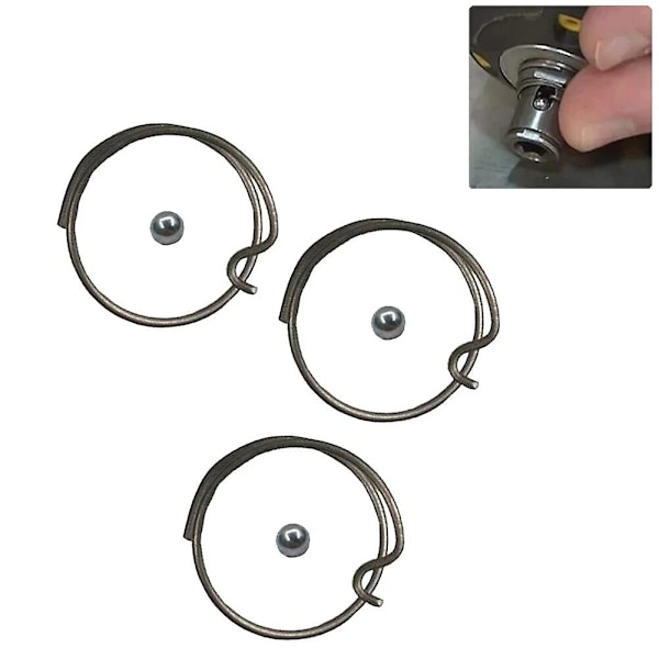 3 st fjäderkulor för DEWALT 20V slagskruvdragare N078434 N089668 Slagskruvdragare reparation DCF885 DCF886 DCF887 DCF836 fjäderstålkula