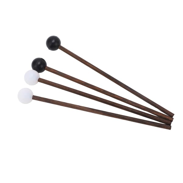 4 stk. ståltrommestikker til børn, gummitrommestikker, slagtøjsinstrumentdele 16,5 cm