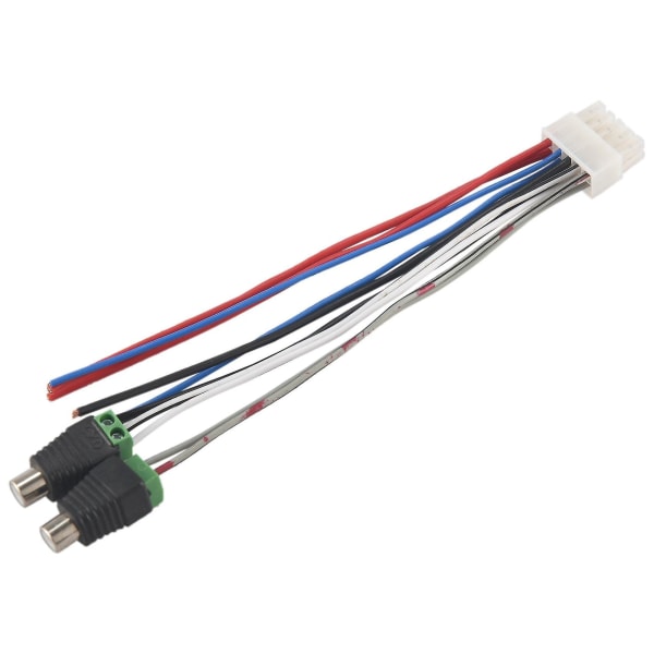 1 st Power Input Speaker Wire Harness 10 Pin Plug Rca För Dual Tbx10a Förstärkare