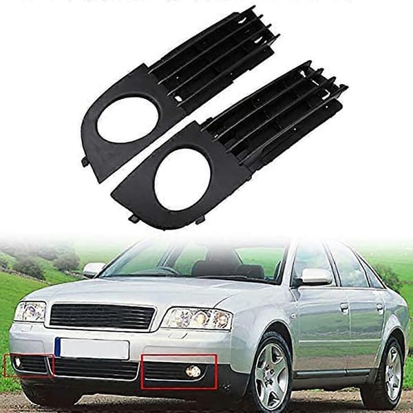 Bil Tåkelys Lampe Deksel Støtfanger Grill Passer for - A6 C5 2002-2005
