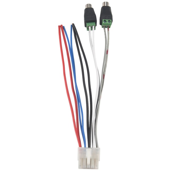 1 st Power Input Speaker Wire Harness 10 Pin Plug Rca För Dual Tbx10a Förstärkare