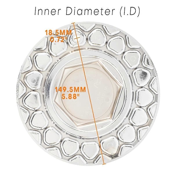 168 mm Deksel for Nav, Senterdeksel for Nav, Deksel for Nav 9155L169 for 247L169 09.24.028, 4 stk