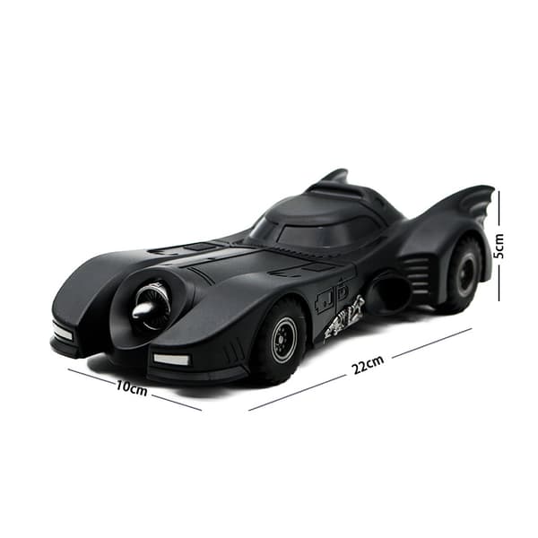 Fjernstyret Batmobile racerbil med firevejs styring (uden batteri)