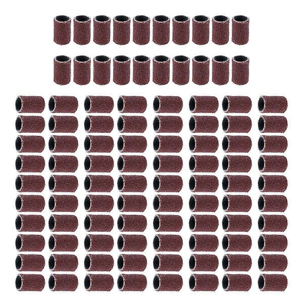 100 STK Neglefil Slipebånd Maskin Erstatningsbits Pedikyr (80)
