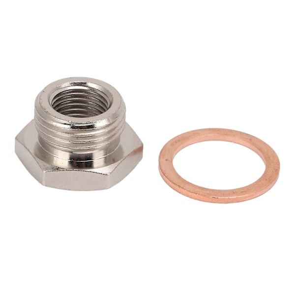 Oxygen Sensor Adapter Metall M18x1.5 M12x1.25 Gänga O2 Givare Plugg Biltillbehör